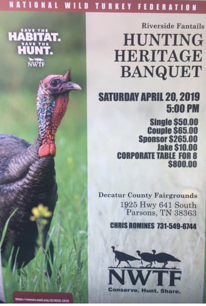 NWTF Hunting Heritage Banquet Decatur County Chamber of Commerce