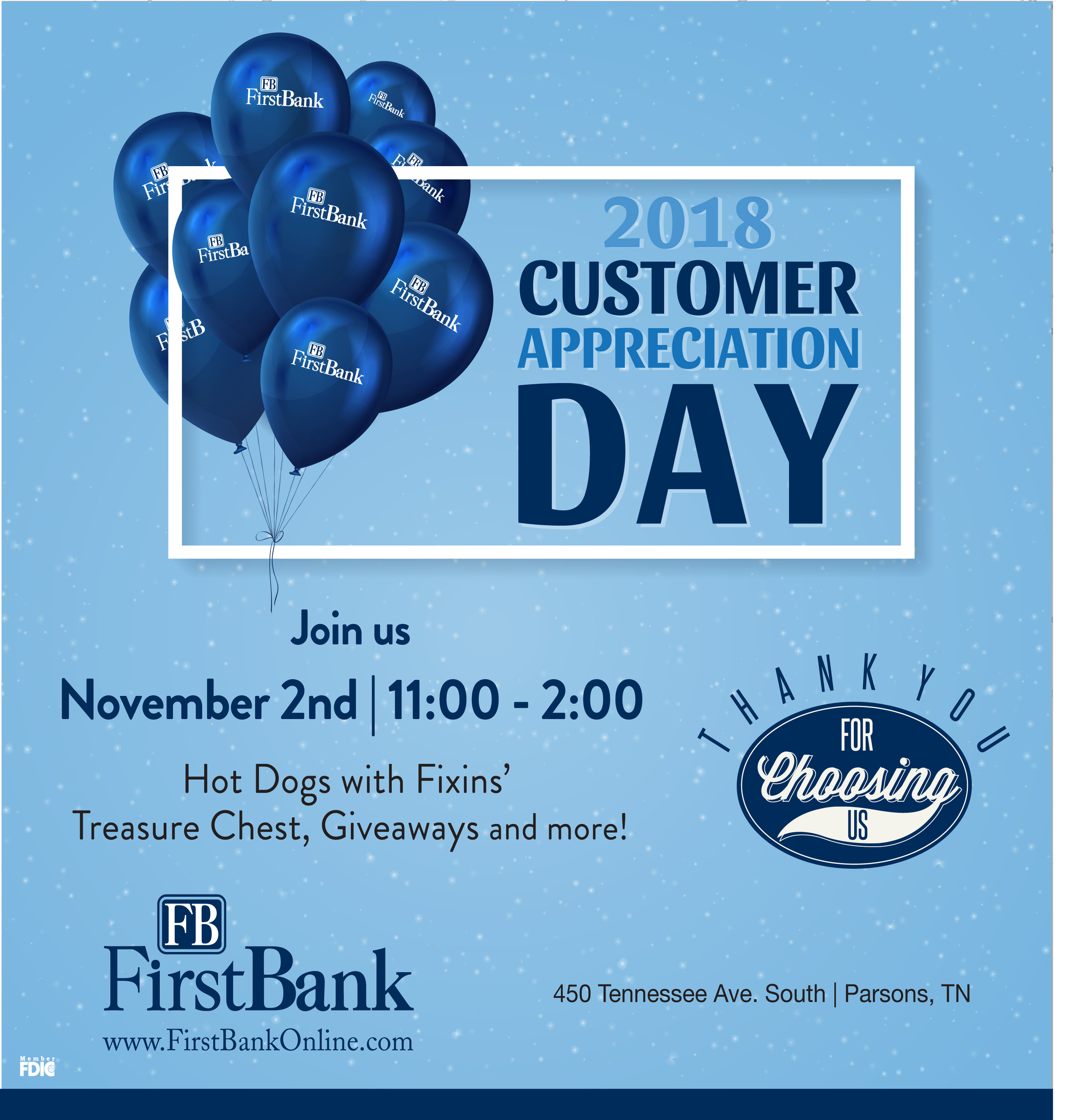 First Bank Customer Appreciation Decatur County Chamber of Commerce